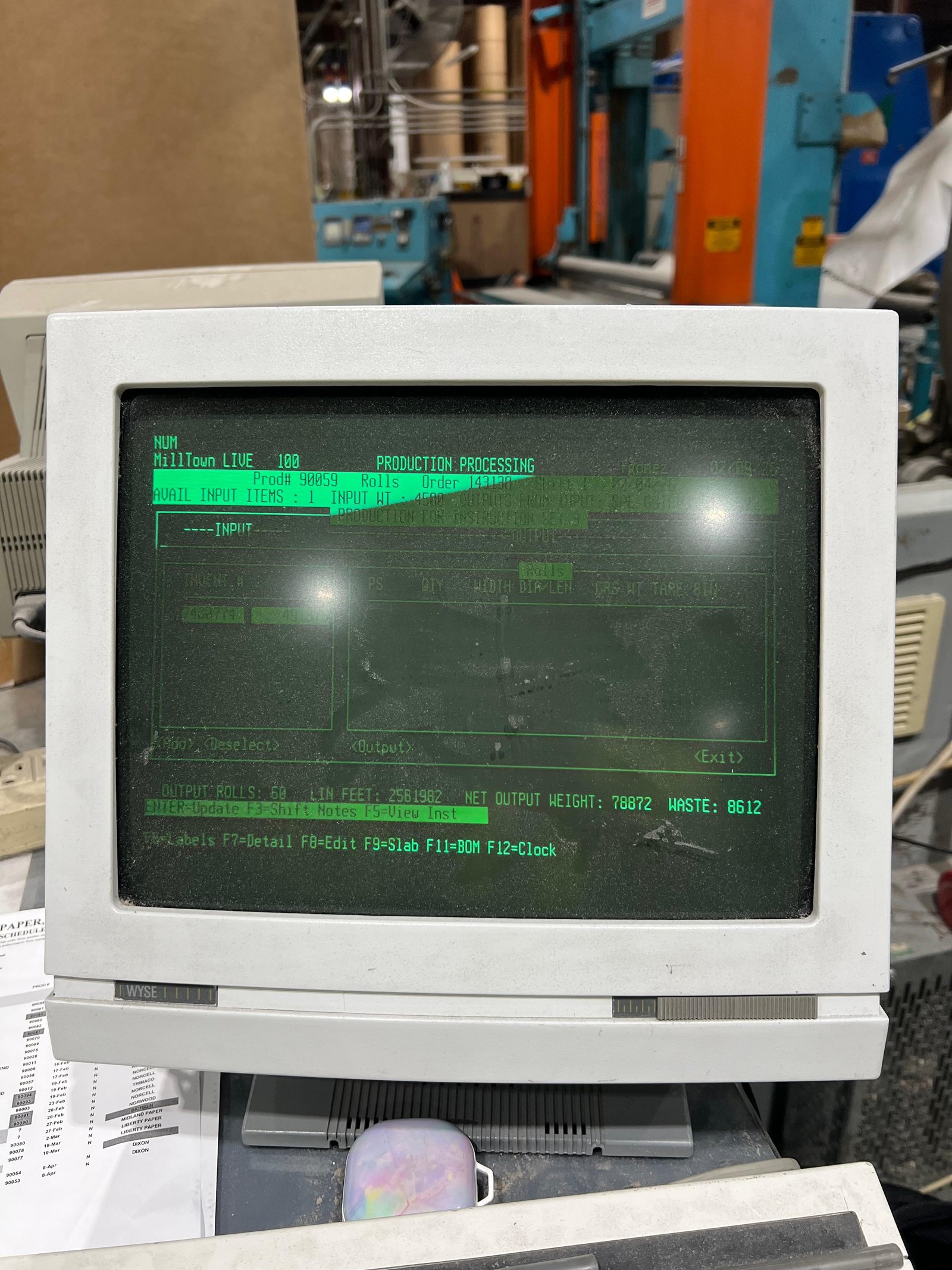 Green screen filming at Milltown Paper